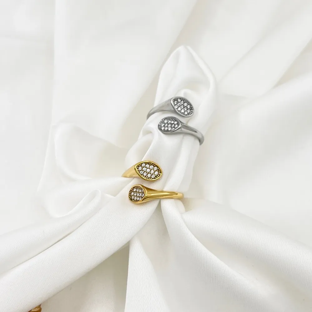 Semplice -Anello Regolabile in Acciaio - AAR-103-AA5180R