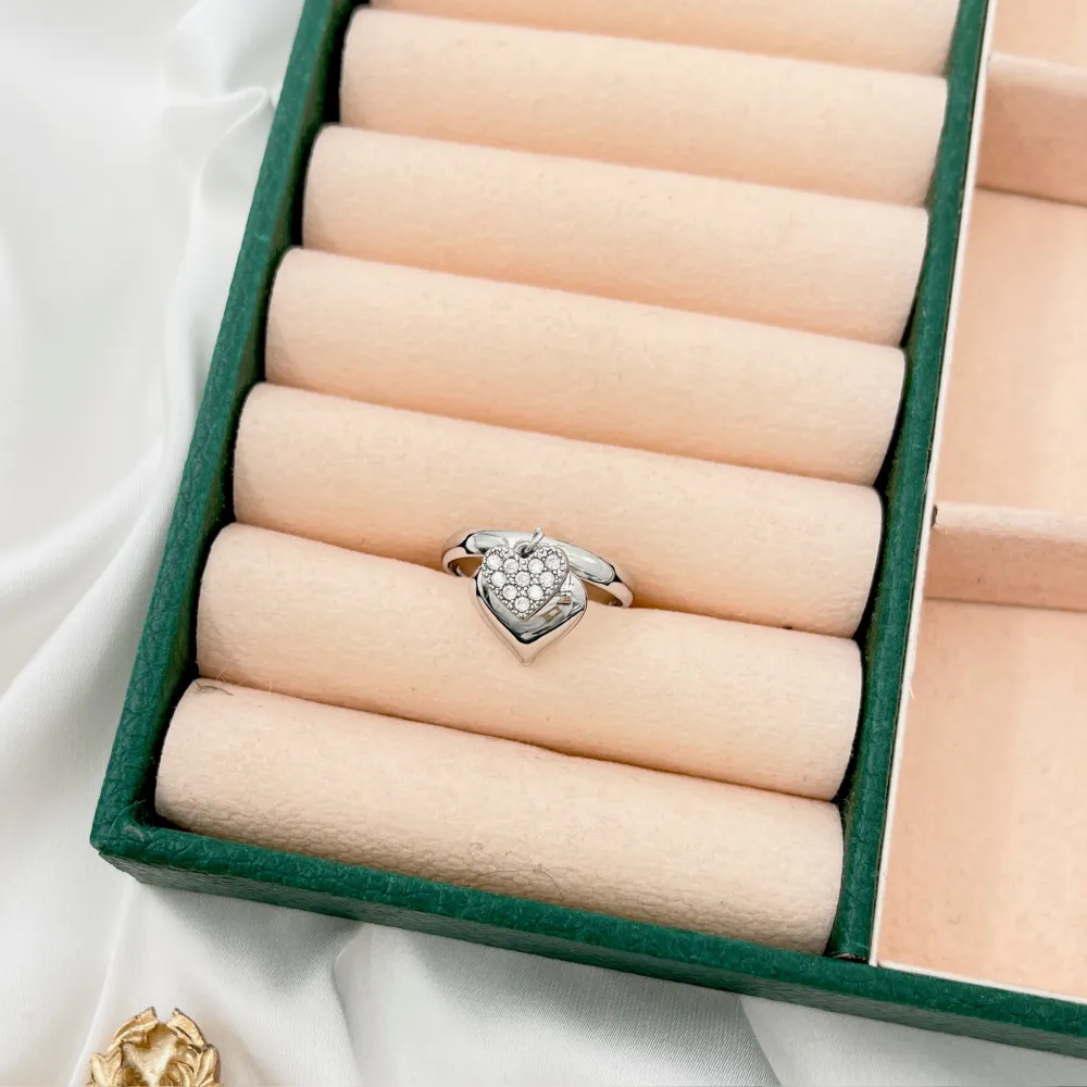 Cuore -Anello Regolabile in Acciaio - AAR-103-AA5366R