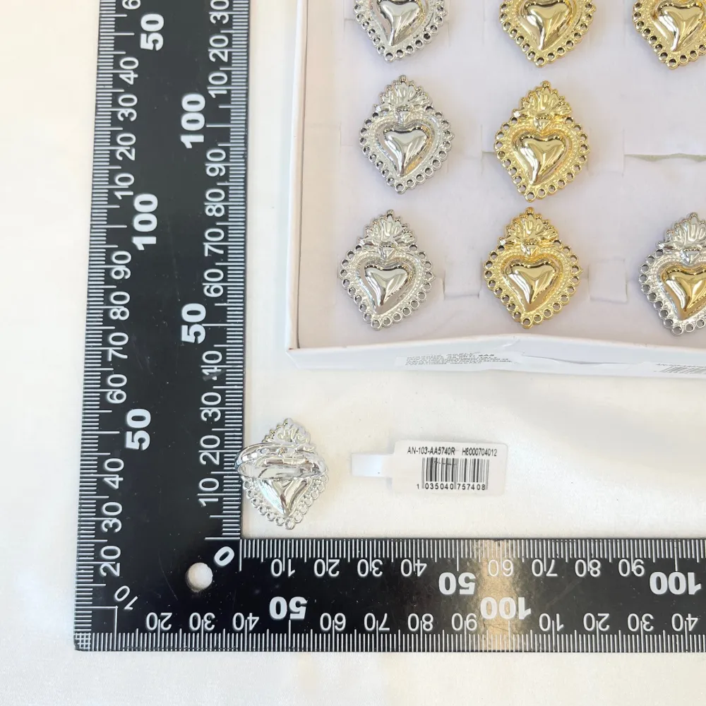 Sacro Cuore -Anello Regolabile in Acciaio - AAR-103-AA5740R