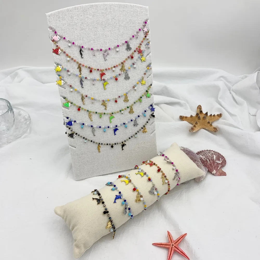 Mare Smaltato Stella Marina-Bracciale in Acciaio con Chiusura - BAC-103-AA154BS