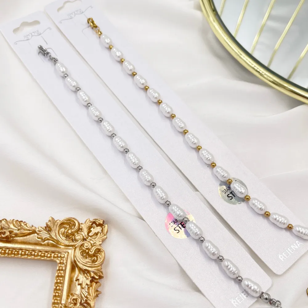 Perla Ovale-Bracciale in Acciaio - BAC-103-AA2006