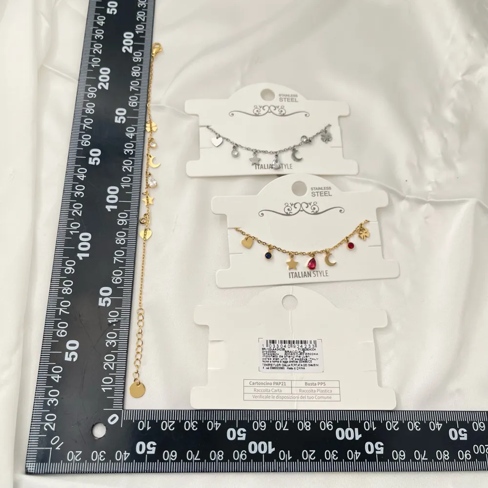 Stella Luna Goccia-Bracciale in Acciaio con Chiusura - BAC-103-AA2423B