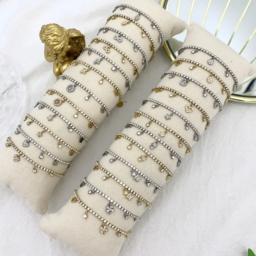 Tennis con Bimba-Bracciale in Acciaio - BAC-103-AA2539B Bimba