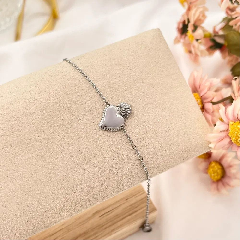 Sacro Cuore-Bracciale in Acciaio Emana - BAC-103-AA2690B