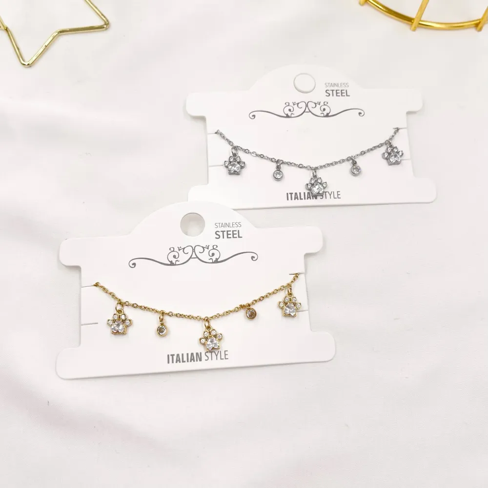 zampa punto luce-Bracciale in Acciaio - BAC-103-AA2770B