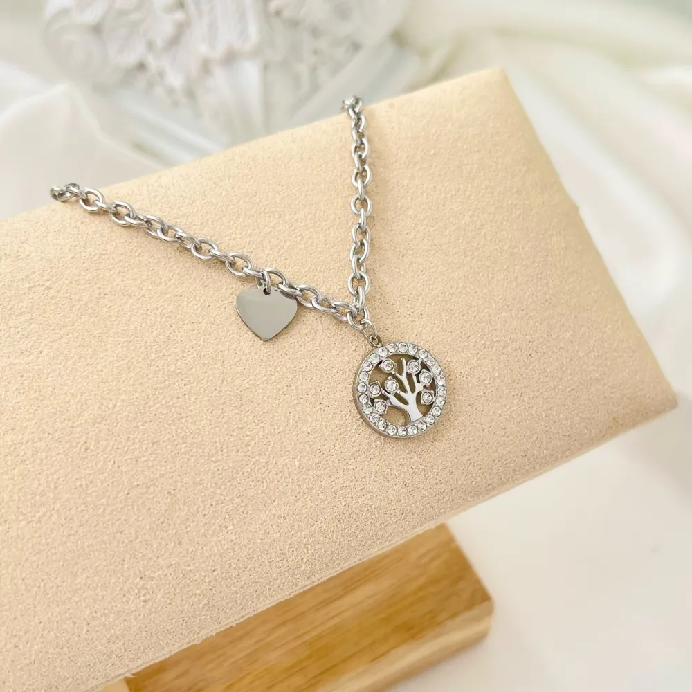 Albero della Vita -Bracciale in Acciaio con Chiusura - BAC-103-AA2858B