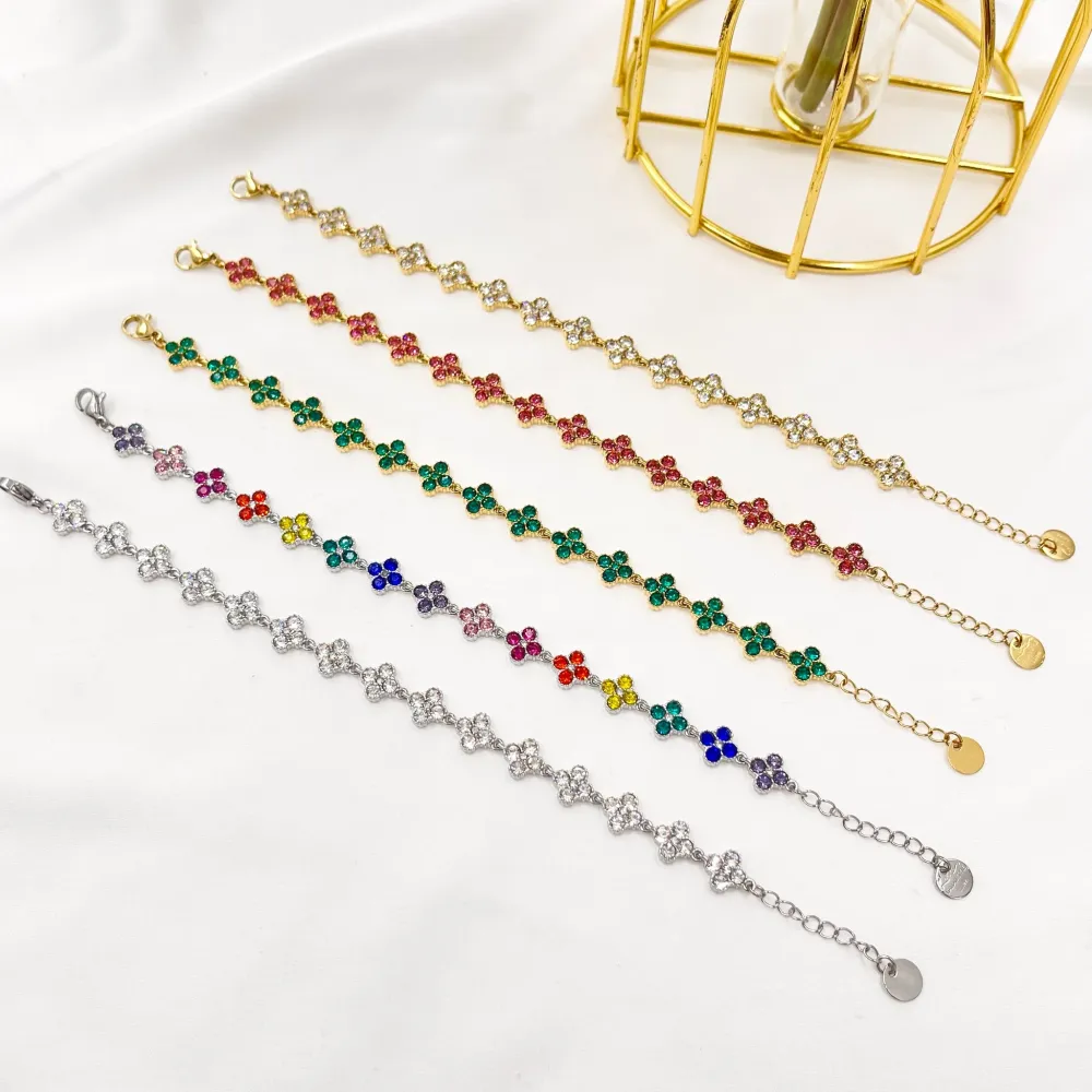 Quadrifoglio-Bracciale in Acciaio - BAC-103-AA3389B