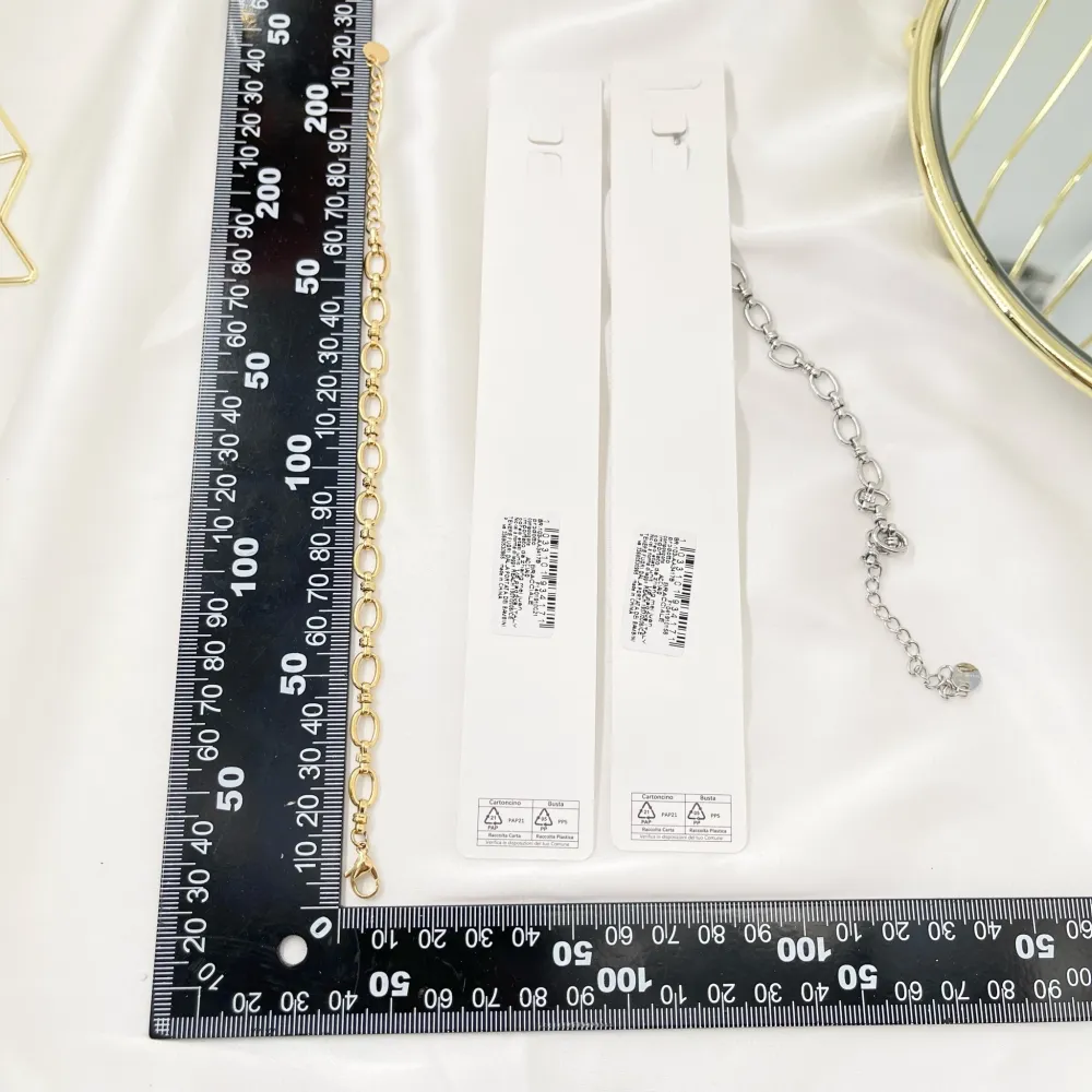 Catena-Bracciale in Acciaio con Chiusura - BAC-103-AA3417B