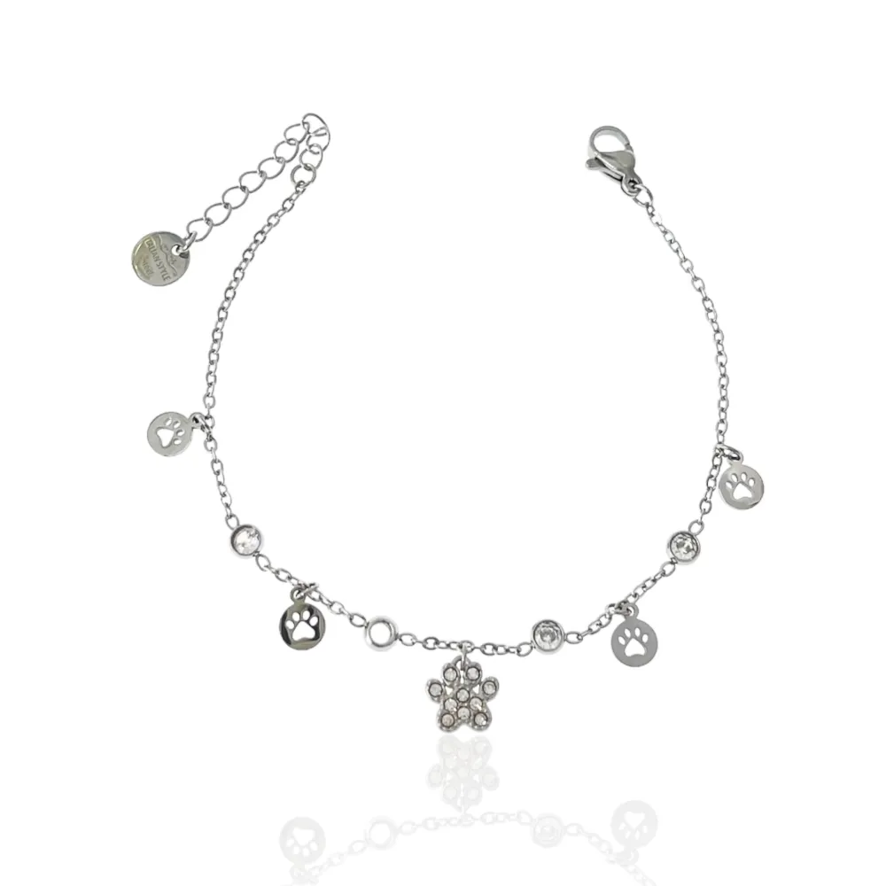 Zampa -Bracciale in Acciaio con Chiusura - BAC-103-AA3471B