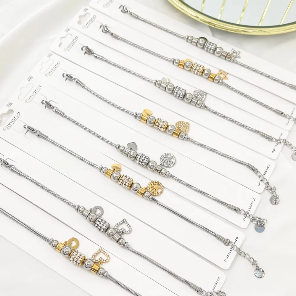 Charmes Stella-Bracciale in Acciaio - BAC-103-AA3634B