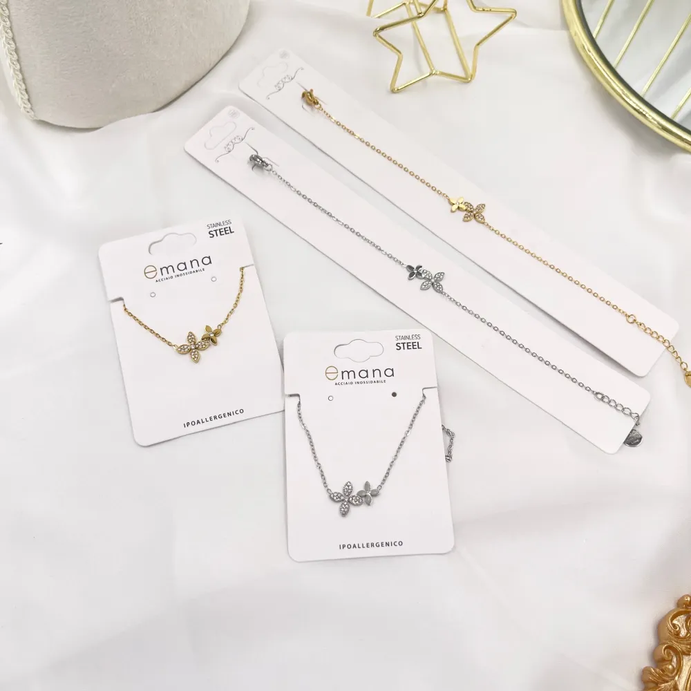 Fiore Quadrifoglio-Bracciale in Acciaio - BAC-103-AA4172B