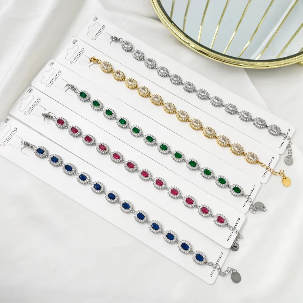 Punto Luce Ovale -Bracciale in Acciaio - BAC-103-AA5137B C