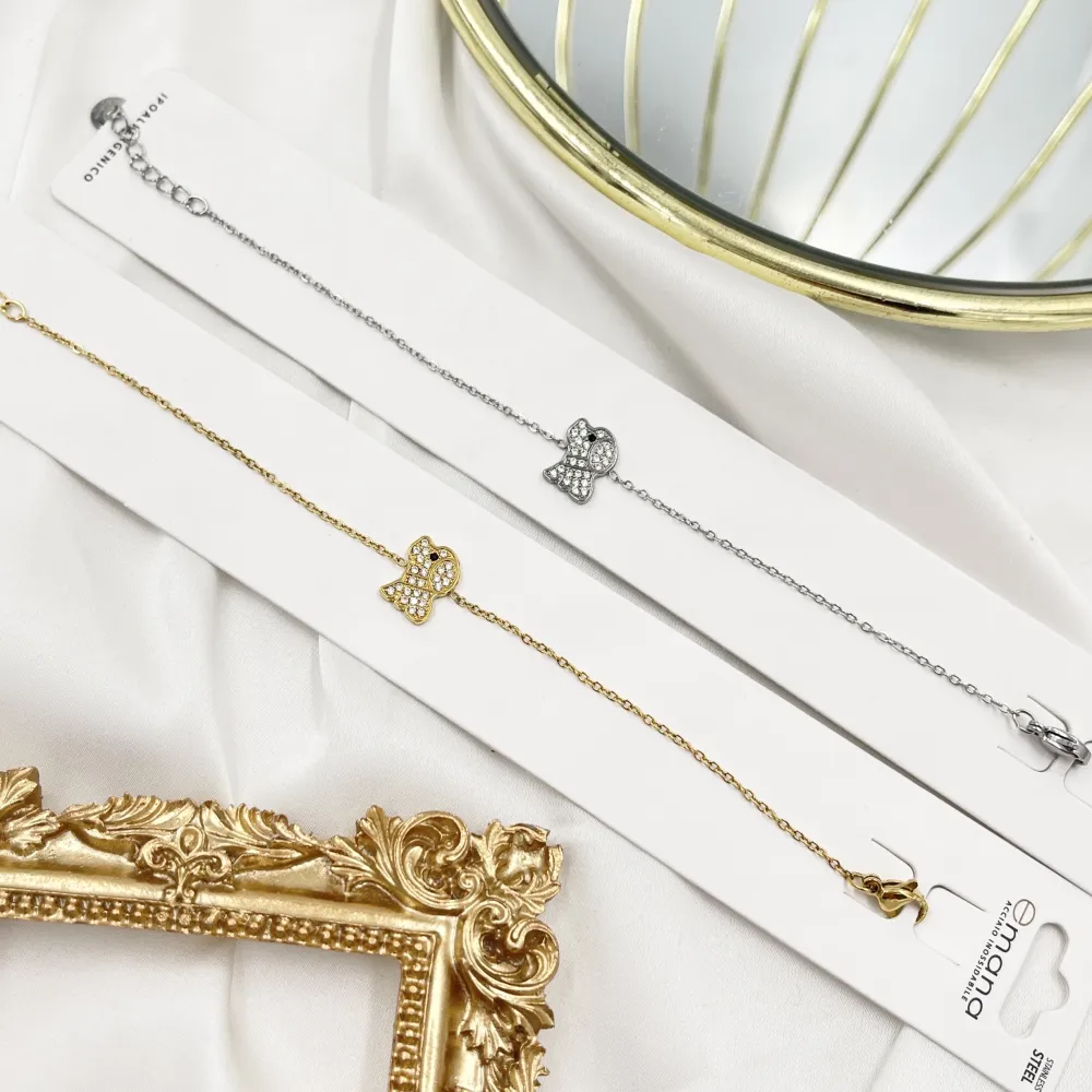 Cane Cagnolino-Bracciale in Acciaio - BAC-103-AA5263B