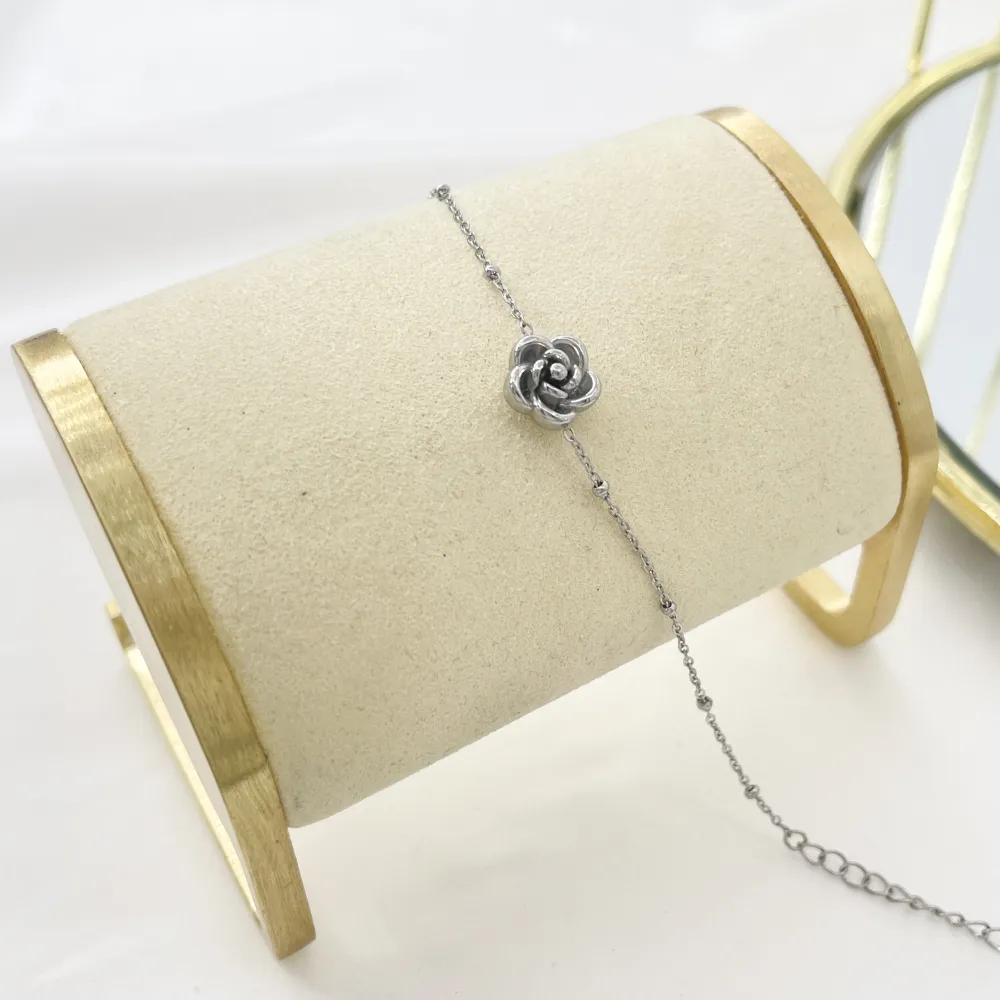 Rosa-Bracciale in Acciaio - BAC-103-AA5317