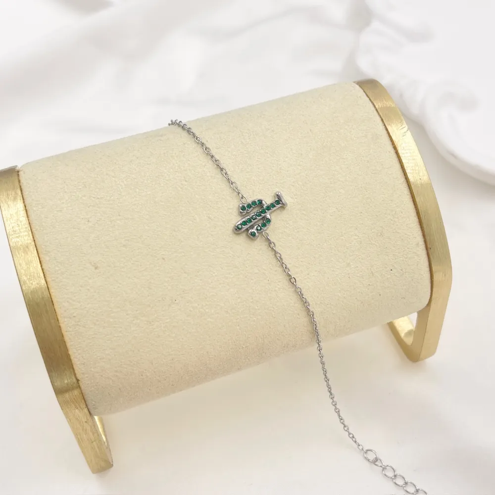 Cactus-Bracciale in Acciaio - BAC-103-AA5660B