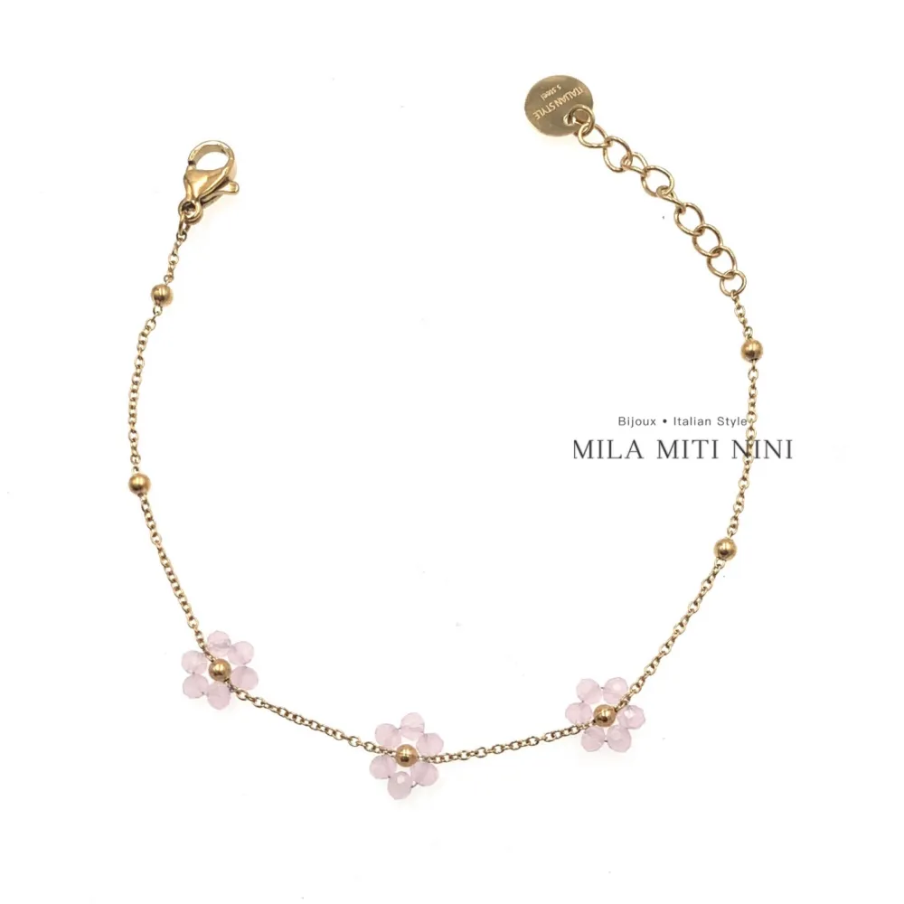 Fiore Margherita -Bracciale in Acciaio - BAC-103-AA66B