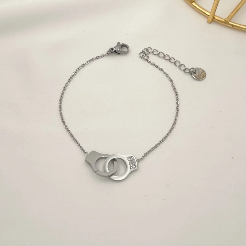 Doppio Manette-Bracciale in Acciaio - BAC-103-AA881B