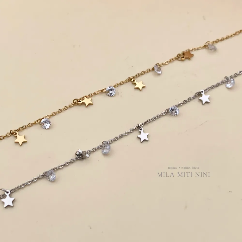 BAC413-1240-P.luci a Goccia-Bracciale in Acciaio - BAC413-1240