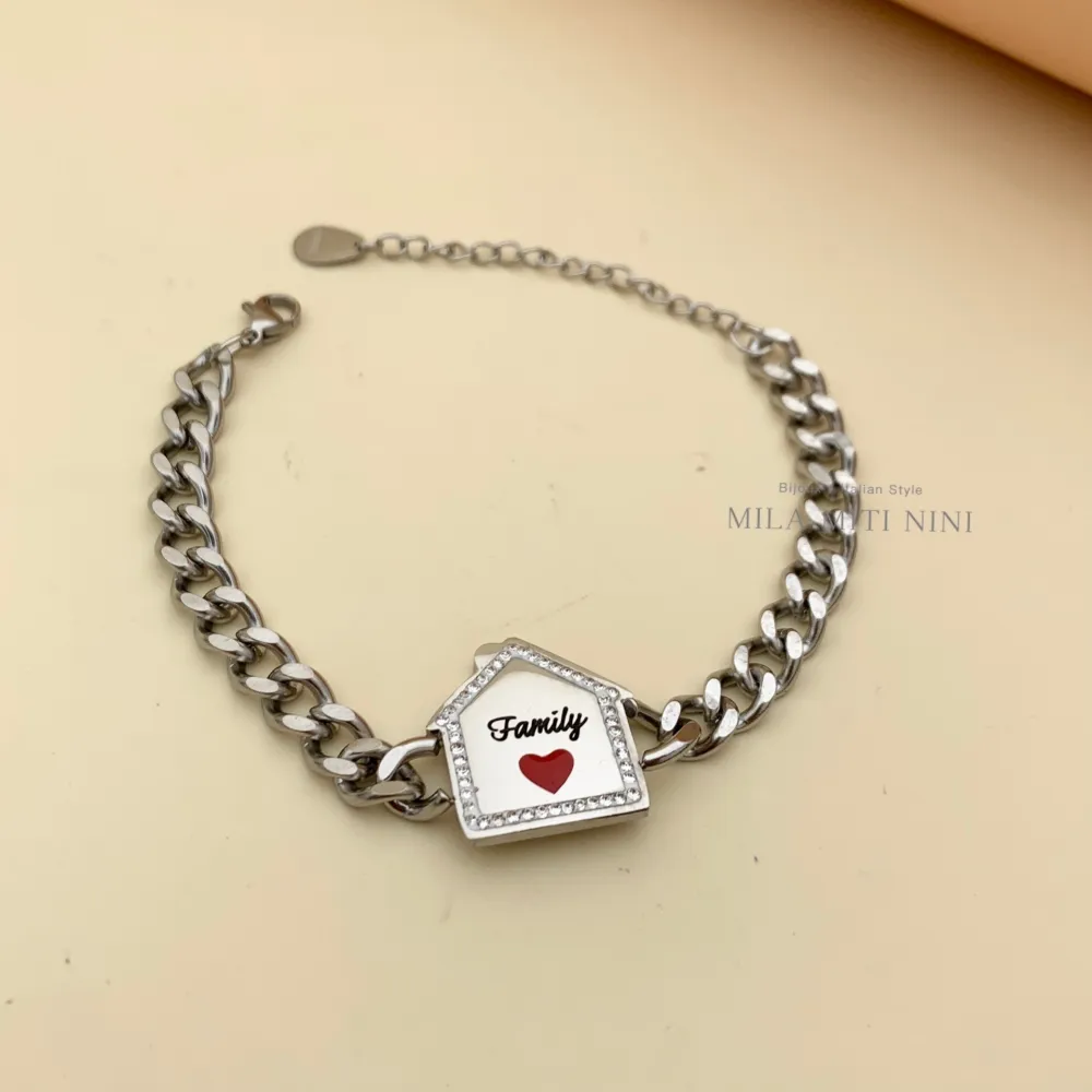 Casa Family-Bracciale in Acciaio con Chiusura - BAC413-1382