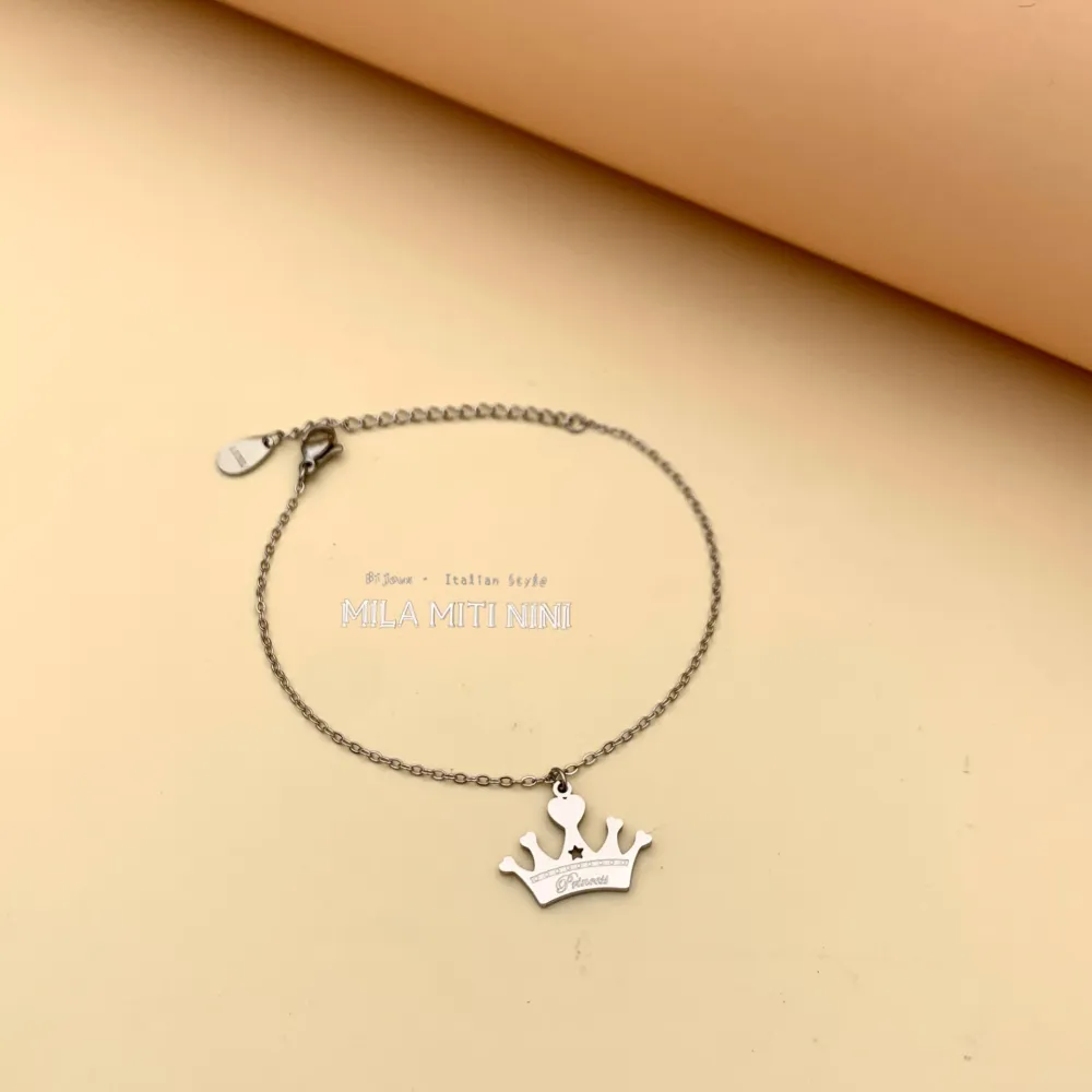 Corona-Bracciale in Acciaio con Chiusura - BAC413-1403