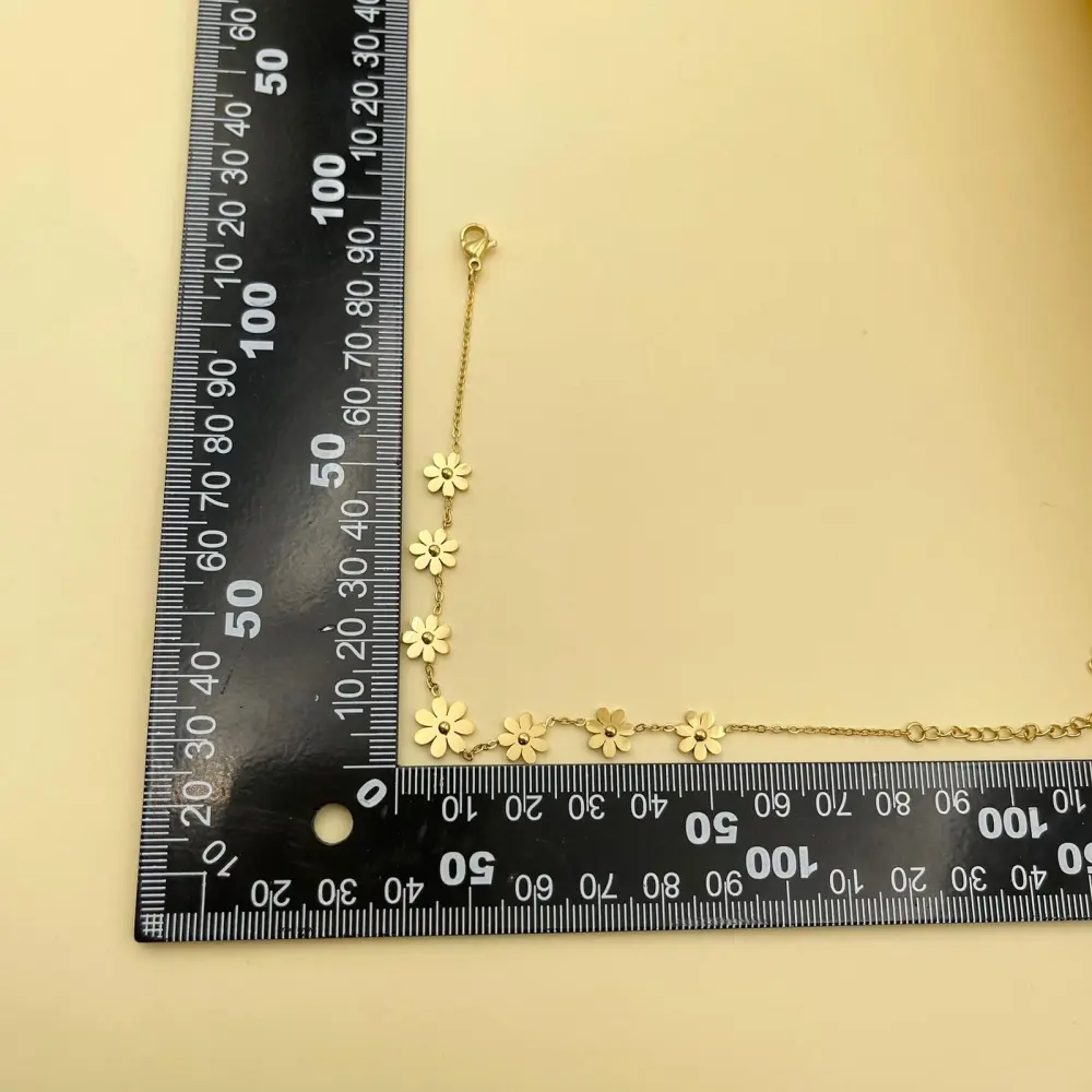 Sette Fiori Margherita-Bracciale in Acciaio con Chiusura - BAC-413-1447