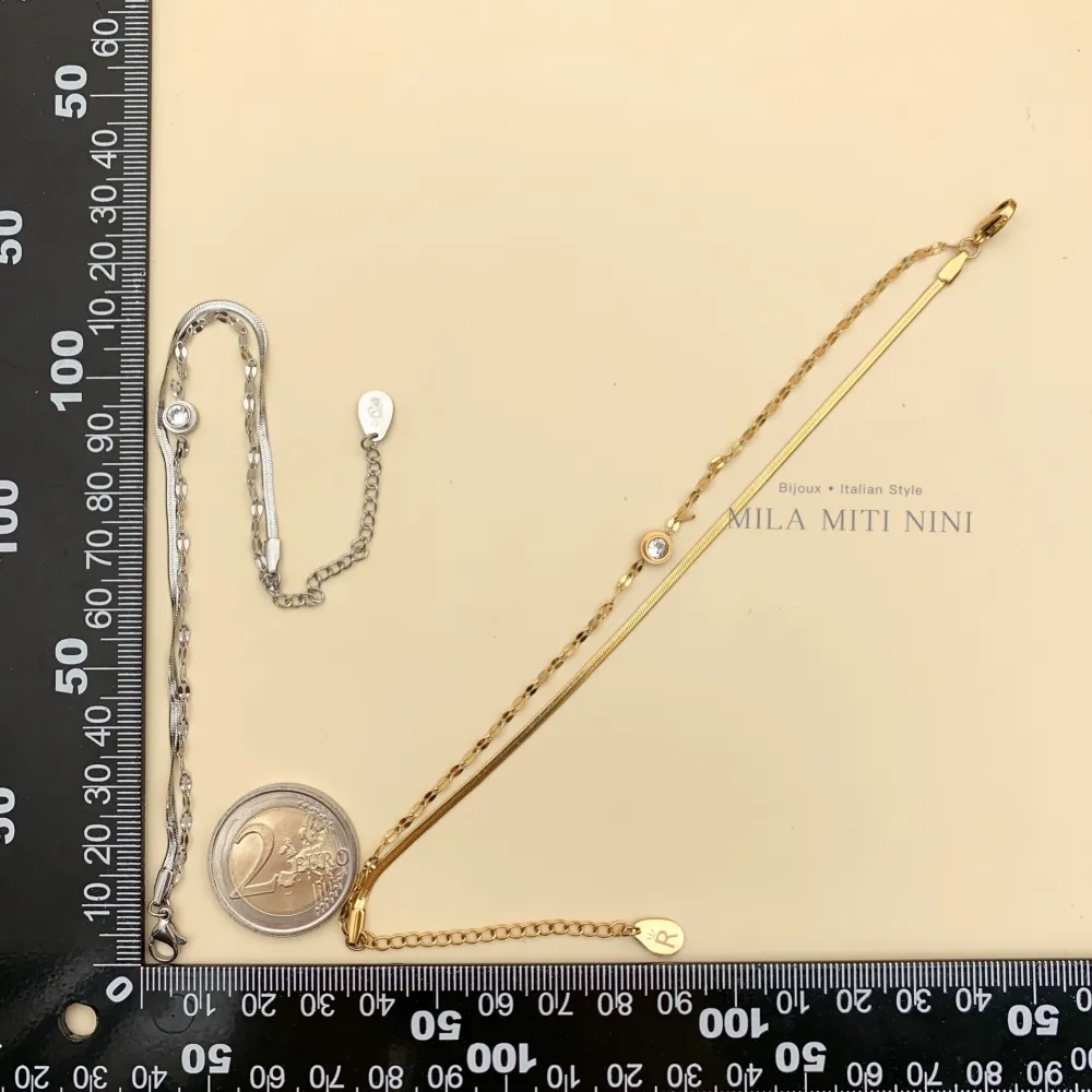 Doppio con P.luce-Bracciale in Acciaio con Chiusura - BAC413-1552