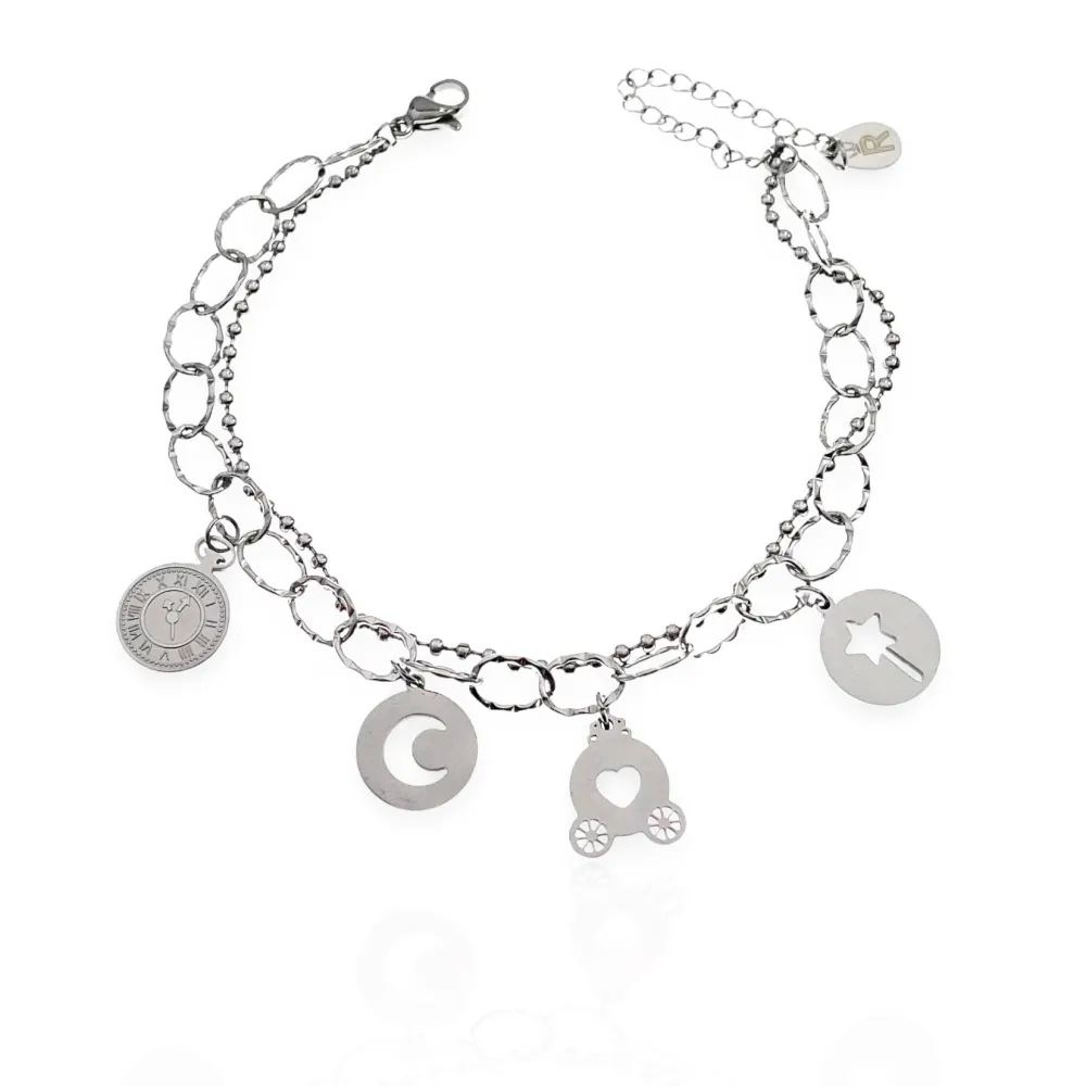 Favola-Bracciale in Acciaio con Chiusura - BAC-413-1782