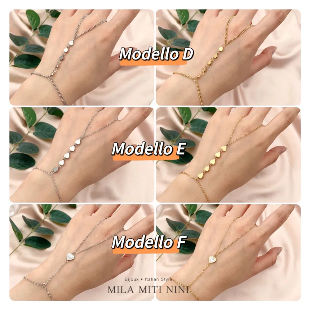 Cuore con Strass -Baciamano in Acciaio - BAC-413-1845 Modello J