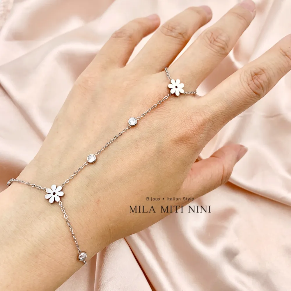 Margherita e Punto Luce-Baciamano in Acciaio - BAC-413-1879