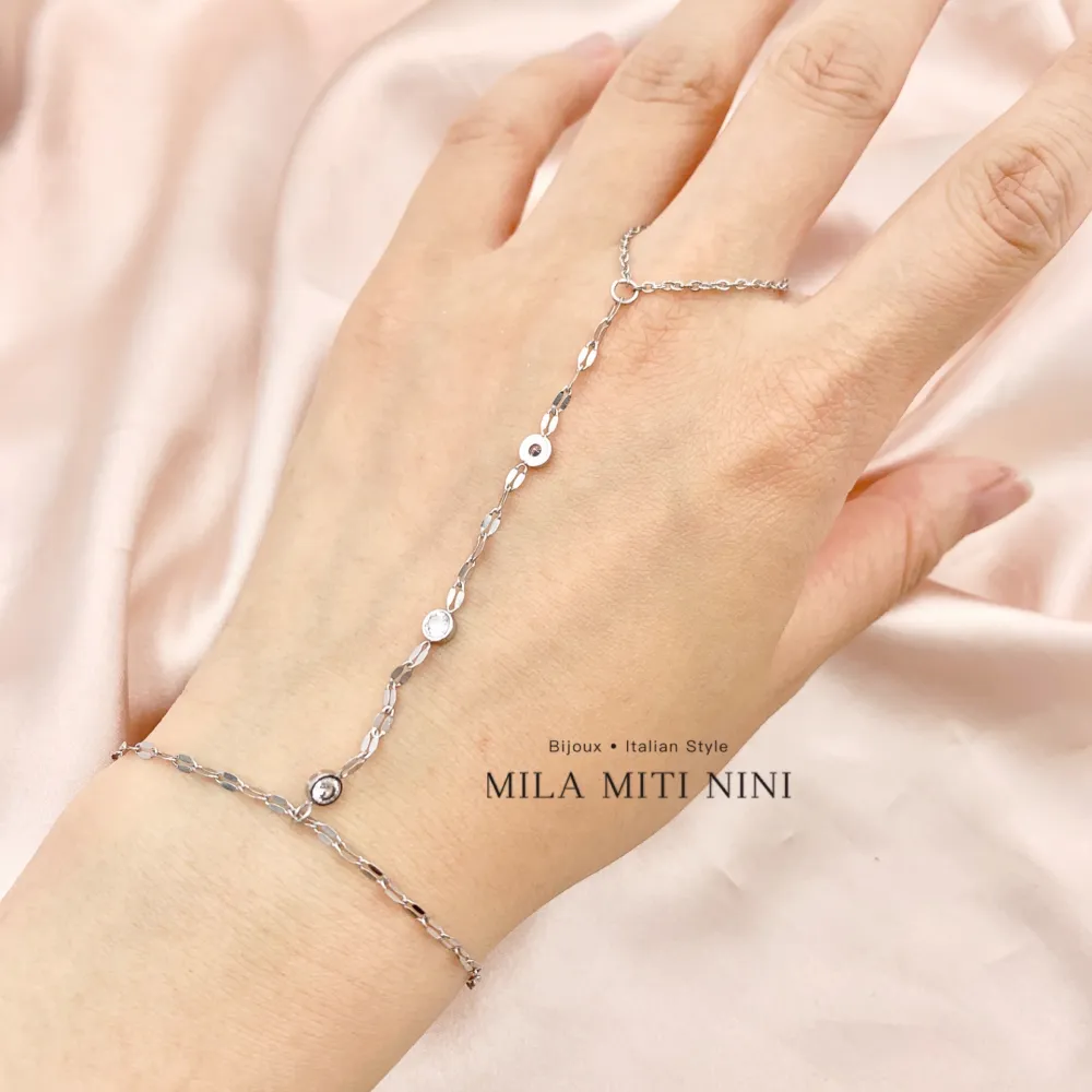 Catena e Punto Luce-Baciamano in Acciaio - BAC-413-1883