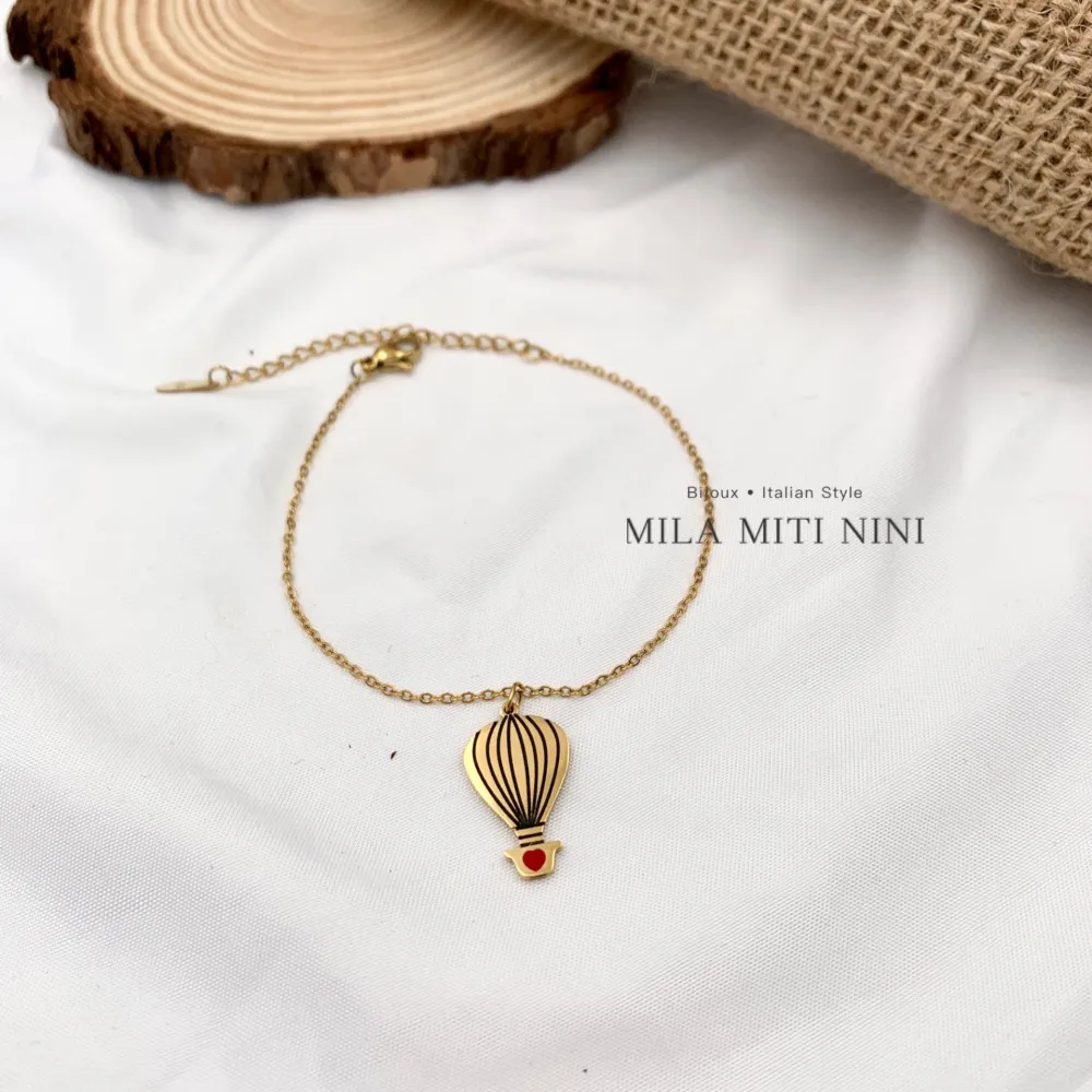 Mongolfiera-Bracciale in Acciaio con Chiusura - BAC-413-2263