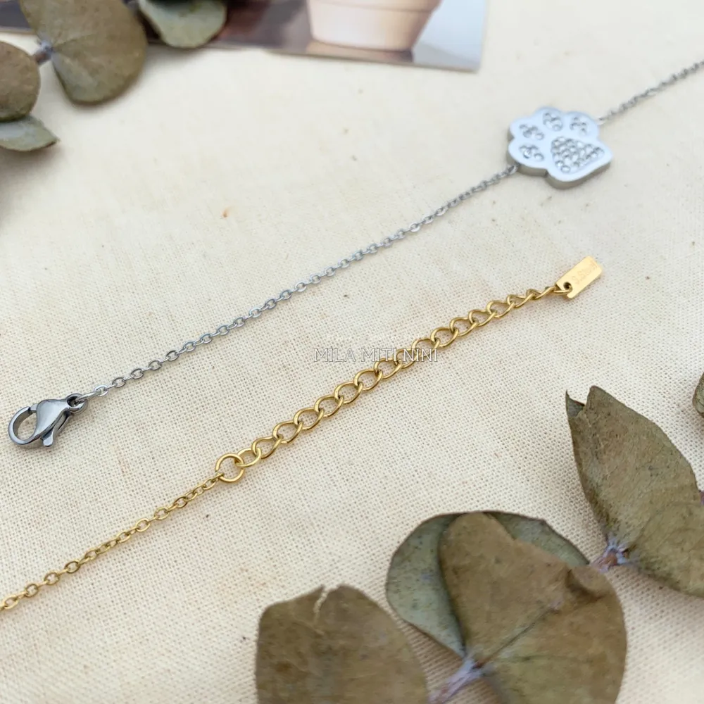 BAC413-2393-Zampa-Bracciale in Acciaio - BAC413-2393