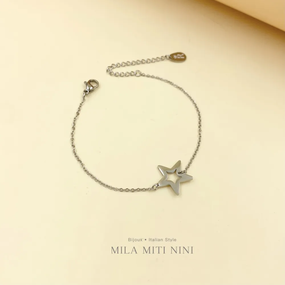 Stella Vuota-Bracciale in Acciaio con Chiusura - BAC-413-572