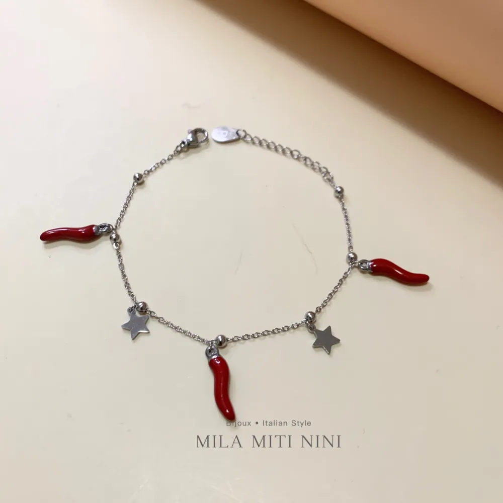 Cornino Stella-Bracciale in Acciaio con Chiusura - BAC-413-852