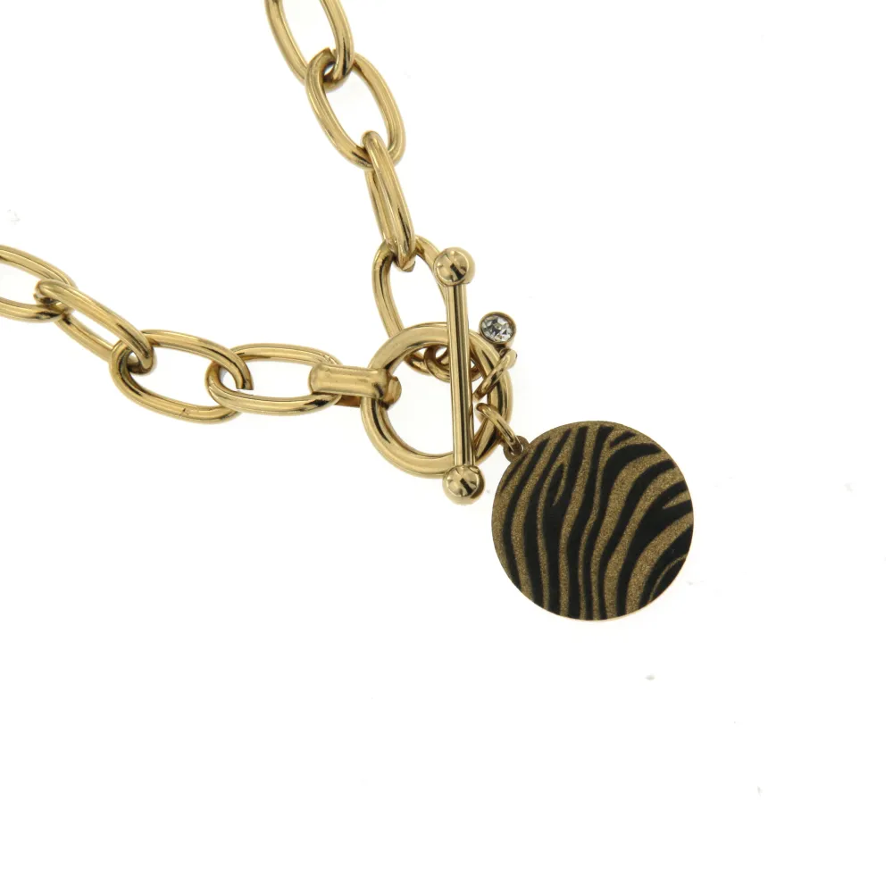 BAC6426-Animalier Tondo-Bracciale in Acciaio con Chiusura - BAC6426-Animalier Tondo-Bracciale in Acciaio con Chiusura