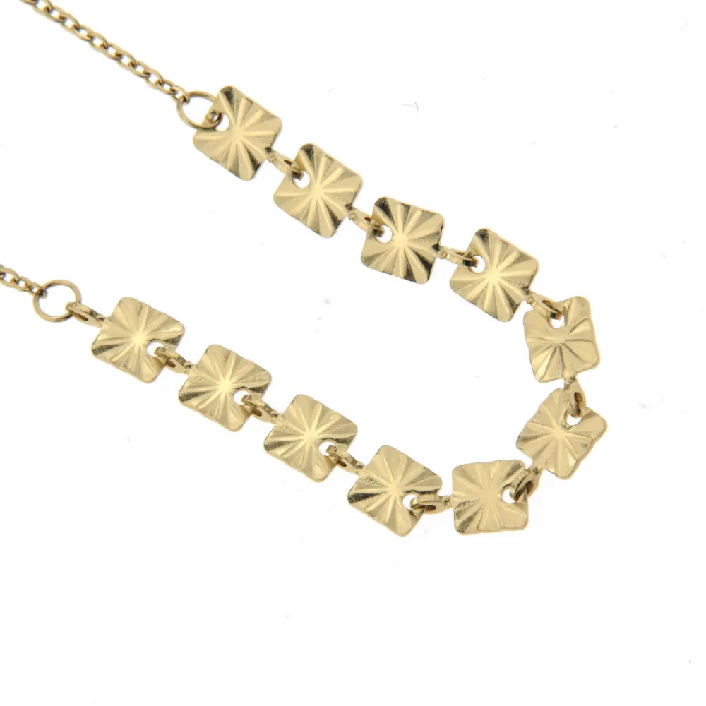 BAC6427-Quadrato-Bracciale in Acciaio con Chiusura - BAC6427-Quadrato-Bracciale in Acciaio con Chiusura