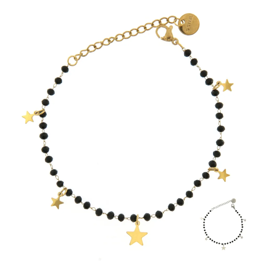 BAC6793-Rosario Stella-Bracciale con Chiusura in Acciaio - BAC6793-Rosario Stella-Bracciale con Chiusura in Acciaio