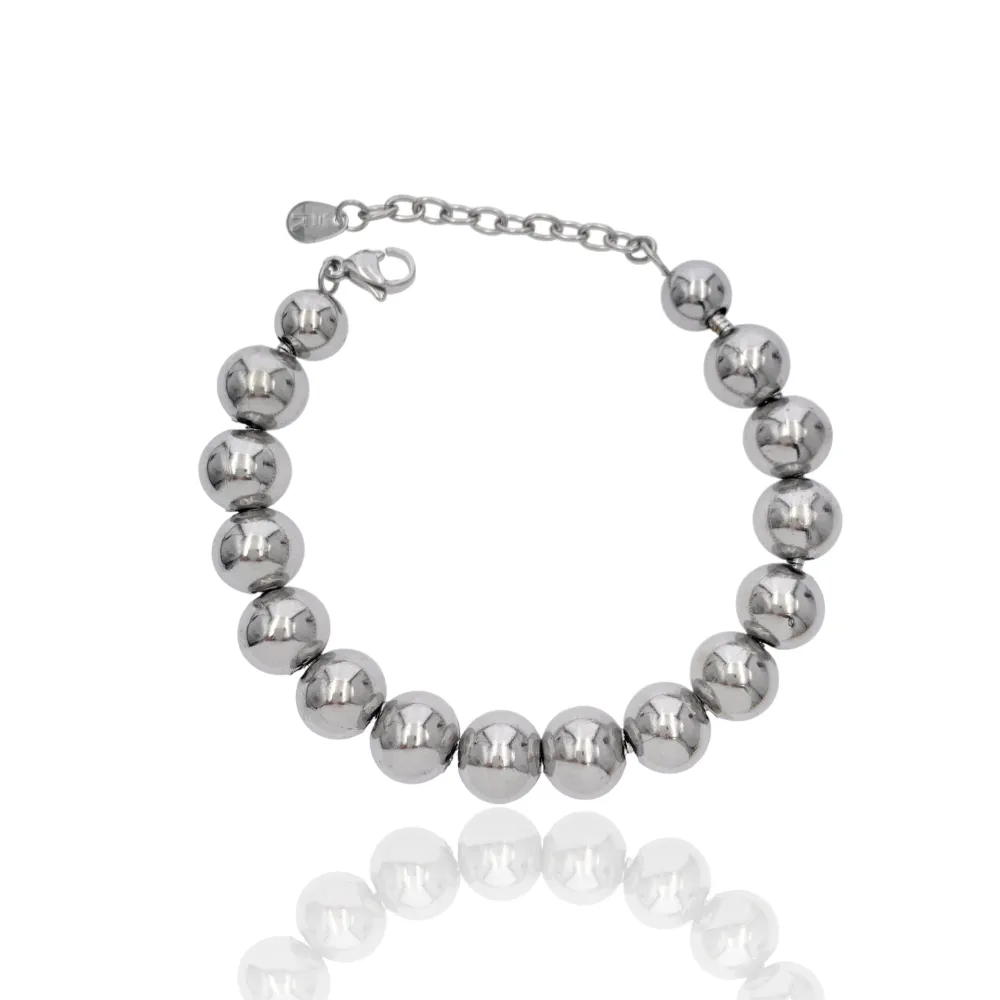 Pallina Grande 12mm-Bracciale in Acciaio - BAC-732-244