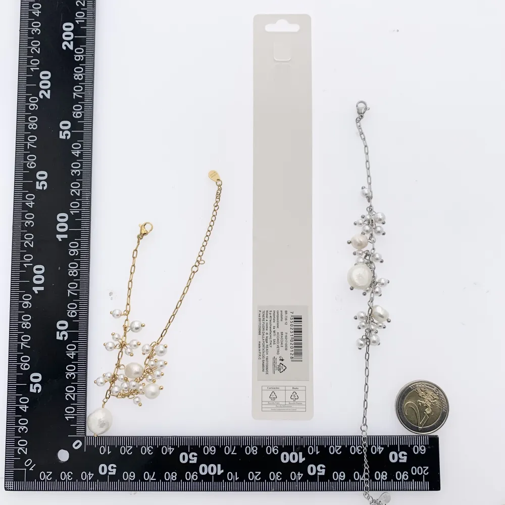 Perline Pendente-Bracciale in Acciaio - BAC-735-12