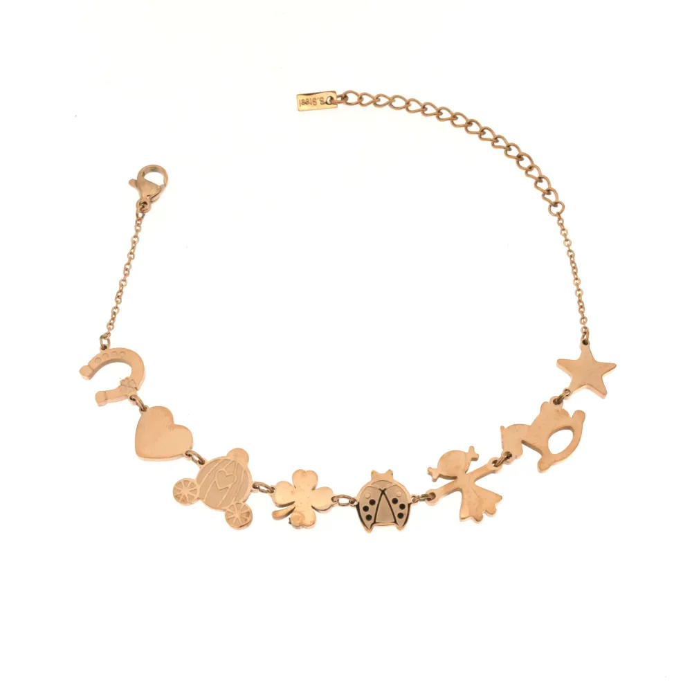 BAC-Bimbi 5393 - Bracciale in Acciaio con Chiusura - BAC-Bimbi 5393 - Bracciale in Acciaio con Chiusura