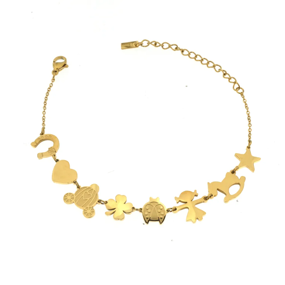 BAC-Favola 5403 - Bracciale Doppio Filo in Acciaio - BAC-Favola 5403 - Bracciale Doppio Filo in Acciaio