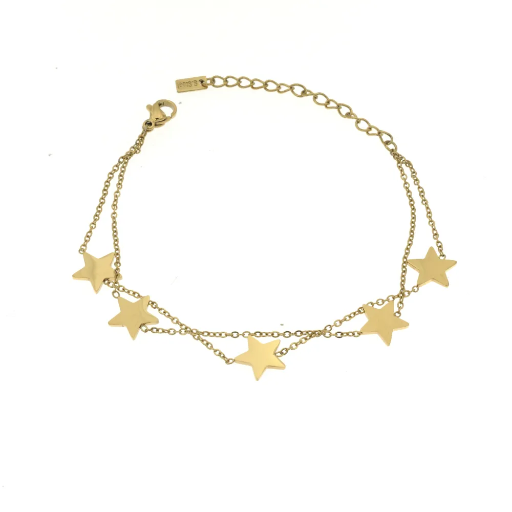 BAC-Stella 5401 - Bracciale Doppio Filo in Acciaio - BAC-Stella 5401 - Bracciale Doppio Filo in Acciaio