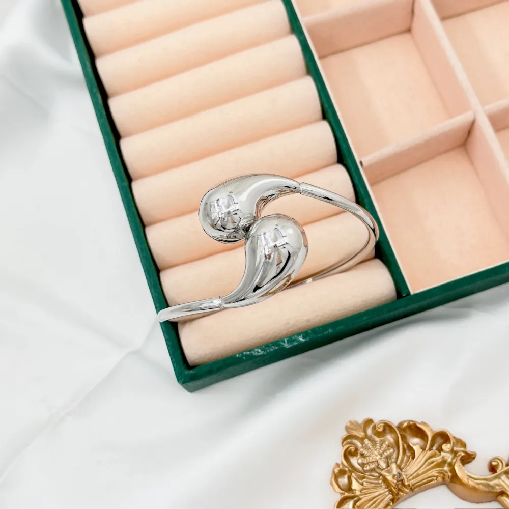 Goccia-Bracciale Rigido in Acciaio - BAR-413-3082