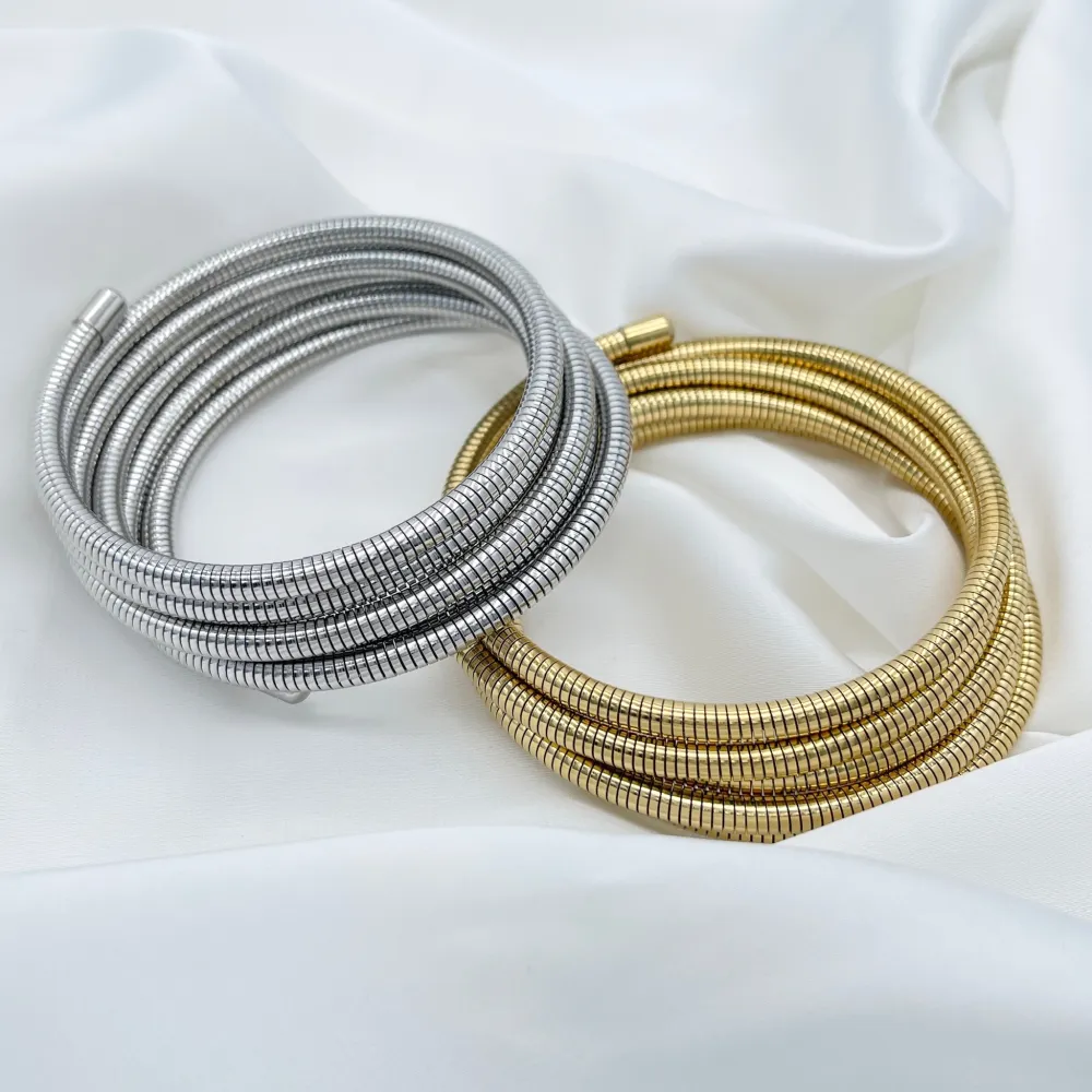 Multifilo  -Bracciale Rigido in Acciaio - BAR-413-3122