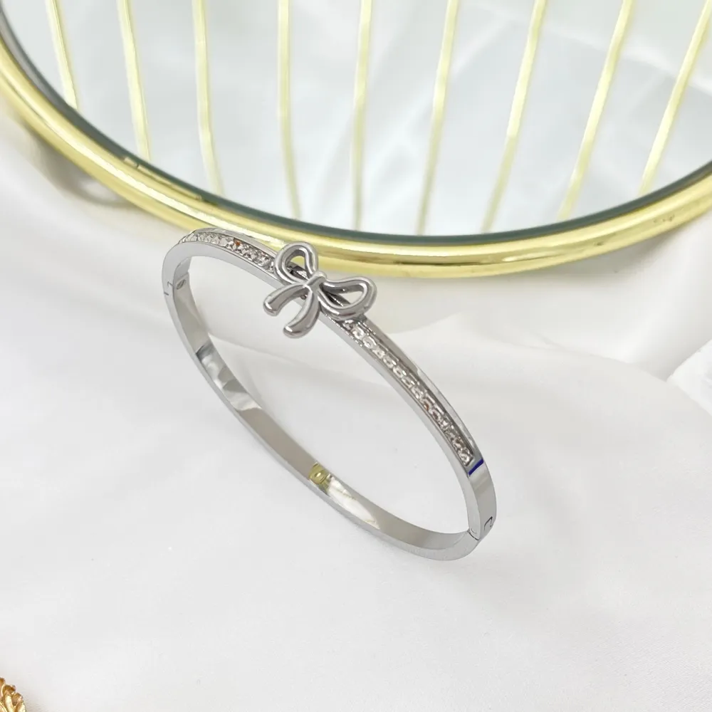 Fiocco -Bracciale Rigido in Acciaio - BAR-413-5971