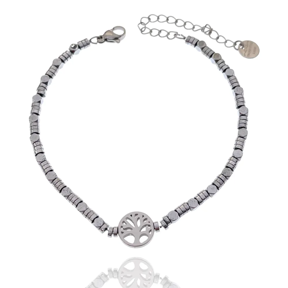 Albero della Vita-Bracciale in Acciaio da Uomo - BAU-103-AA2516B 4mm