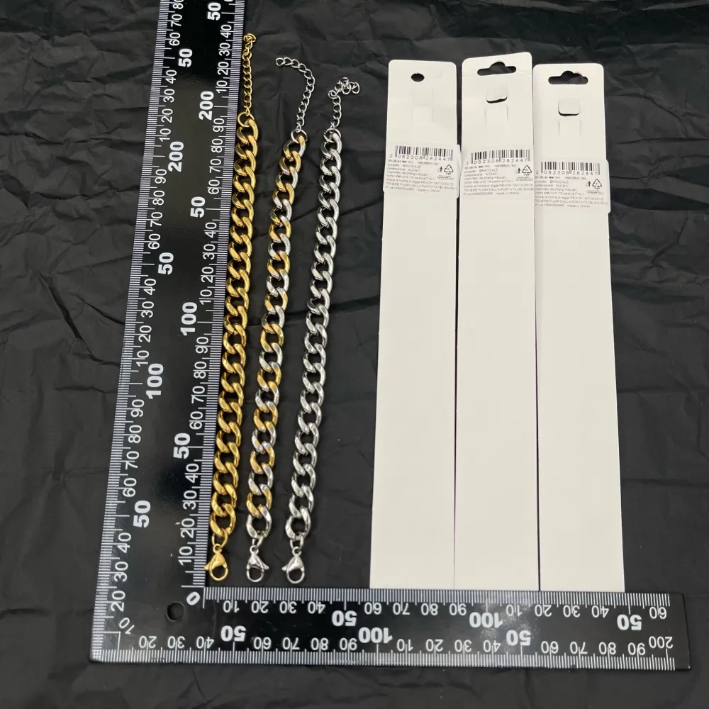 Catena 9mm 1.4NK3.1-Bracciale Unisex in Acciaio - BAU-208-244 9mm