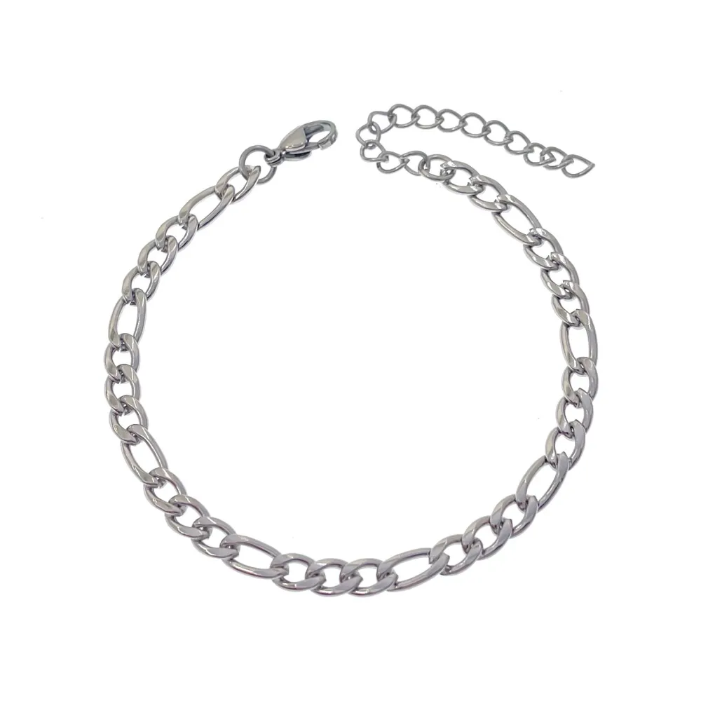 Catena 5mm 1.4NK3.1-Bracciale Unisex in Acciaio - BAU-208-262 5mm