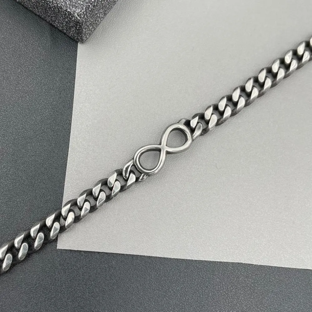 Infinito-Bracciale in Acciaio da Uomo - BAU-600-B111