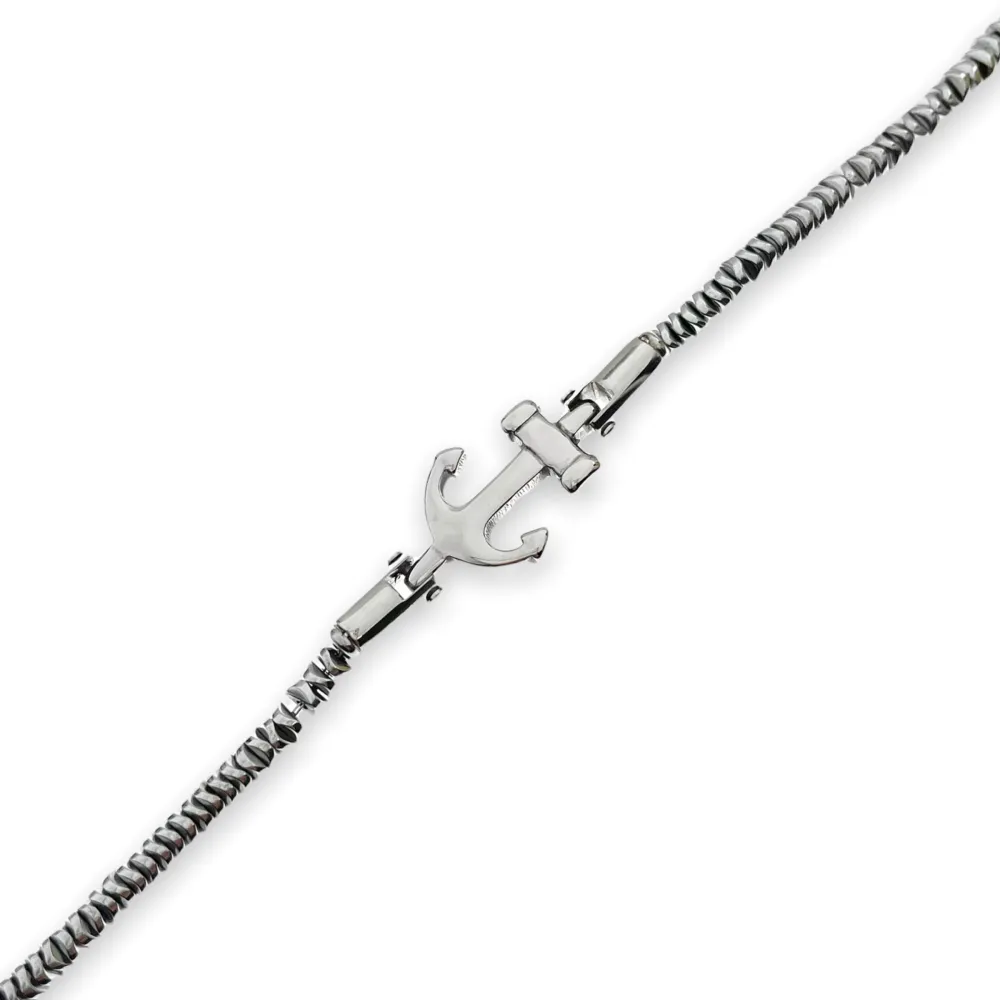 A'ncora-Bracciale in Acciaio da Uomo - BAU-600-B118A